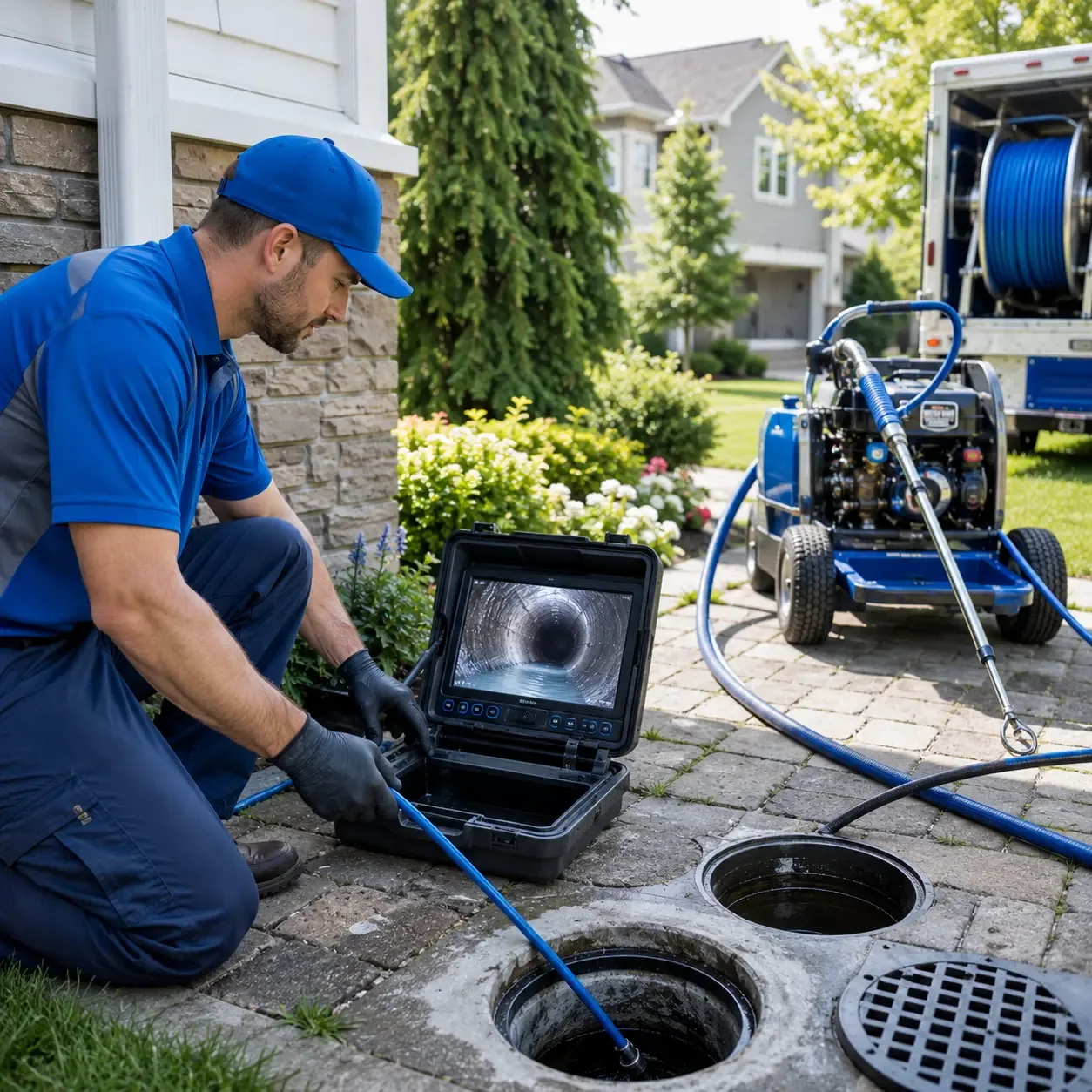 Outdoor drain cleaning professionals serving Omar, WV